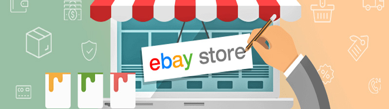Custom eBay shop banner example